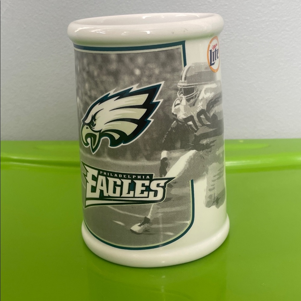 Retro Philadelphia Eagles NFL Miller Lite Football Stein go birds Philly